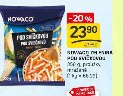 NOWACO ZELENINA POD SVÍČKOVOU 350 g, proužky