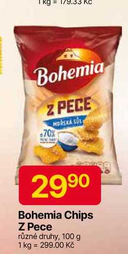 Bohemia Chips Z Pece různé druhy, 100 g