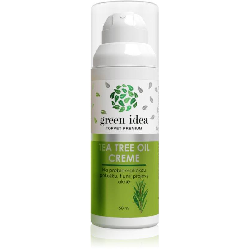 Green Idea Tea Tree Oil Creme regenerační denní krém pro problematickou pleť, akné 50 ml