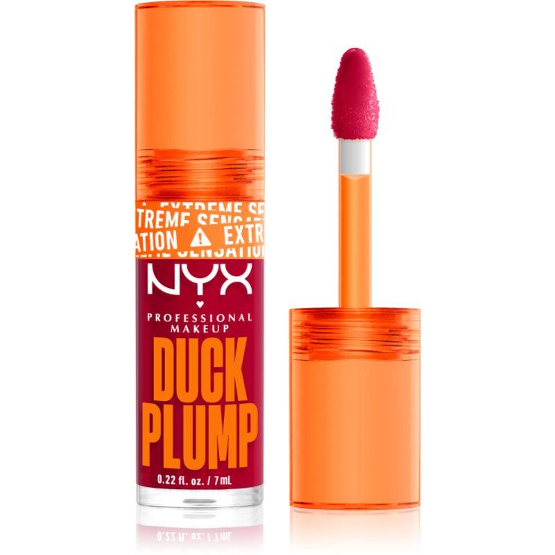 NYX Professional Makeup Duck Plump lesk na rty se zvětšujícím efektem odstín 14 Hall Of Flame 7 ml
