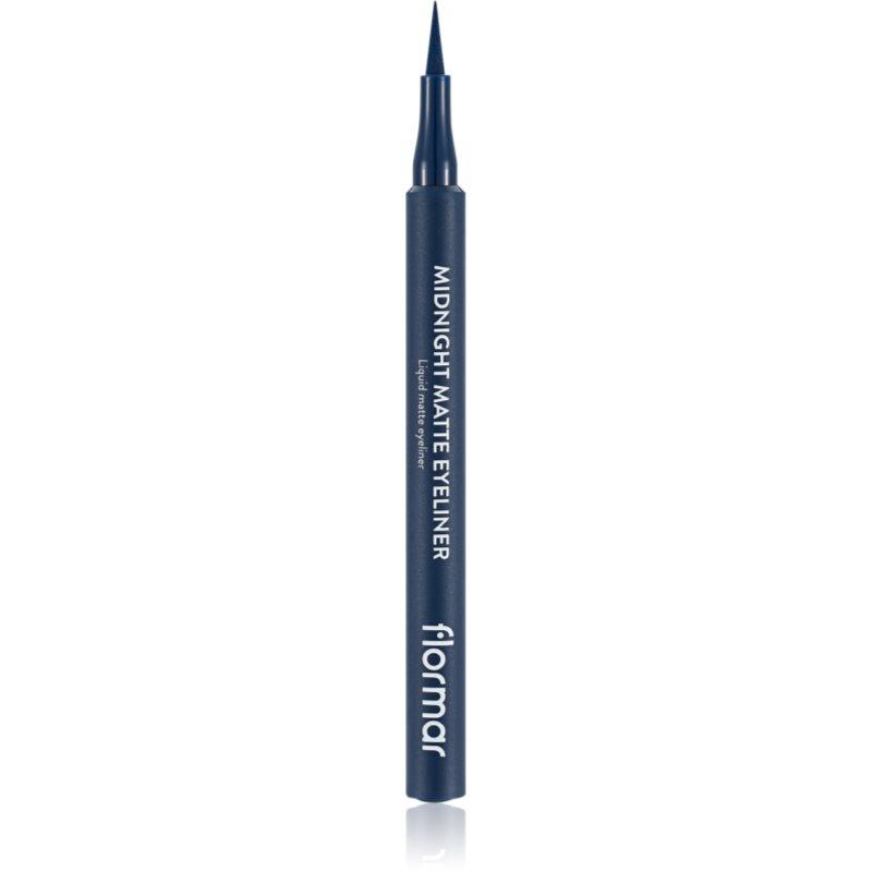flormar Midnight Matte Eyeliner linka na oči ve fixu s matným efektem odstín 03 Dark Blue 1 ml