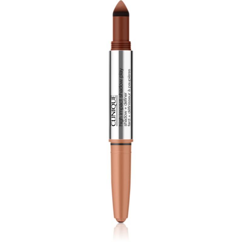 Clinique High Impact Shadow Play™ Shadow & Definer oční stíny v tužce duo odstín Flame + Amber 1,9 g