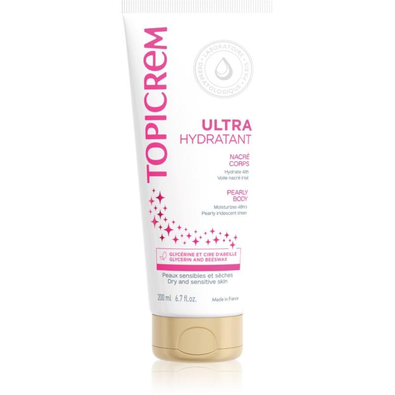Topicrem UH BODY Ultra-Moisturizing Pearly Body tělové mléko na citlivou pokožku s perleťovým leskem 75 ml