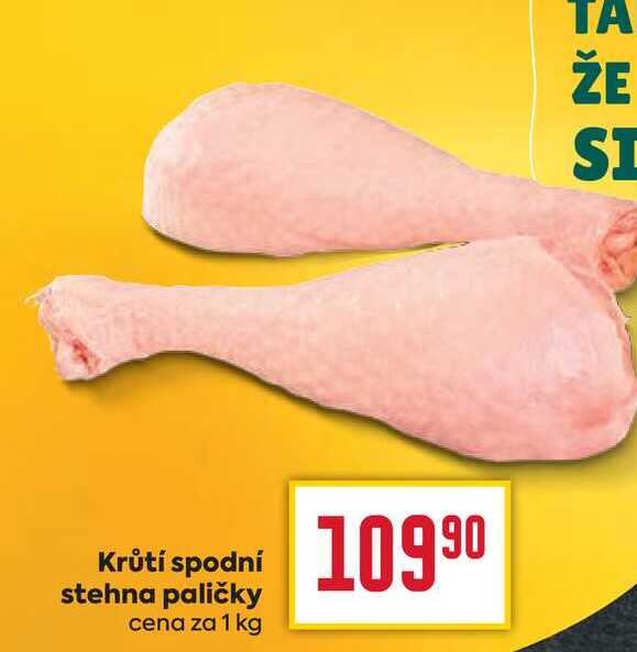 Krůtí spodní stehna paličky cena za 1 kg 
