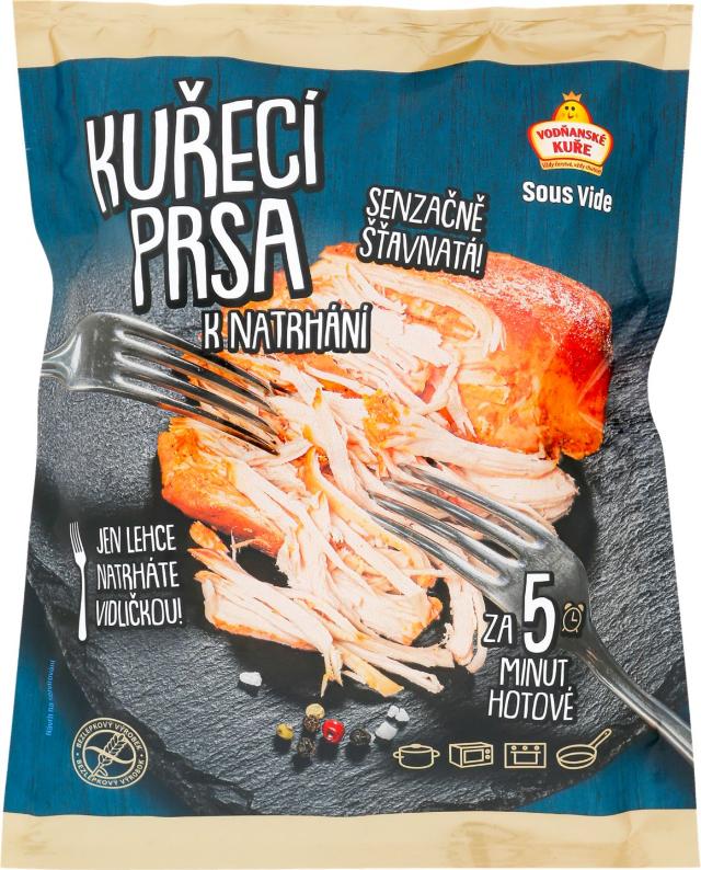Vodňanské kuře Kuřecí prsa k natrhání