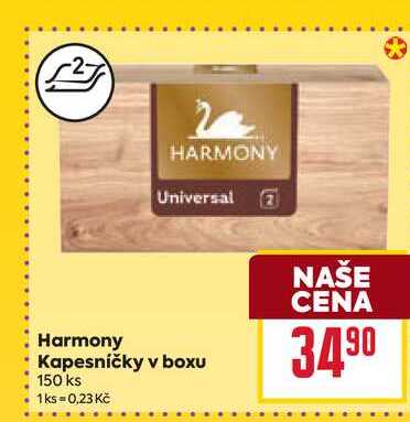 Harmony Kapesníčky v boxu 150 ks 