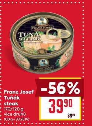 Franz Josef Tuňák steak 170/120 g