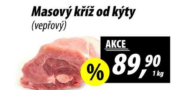 Masový kříž od kýty (vepřový), 1 kg 