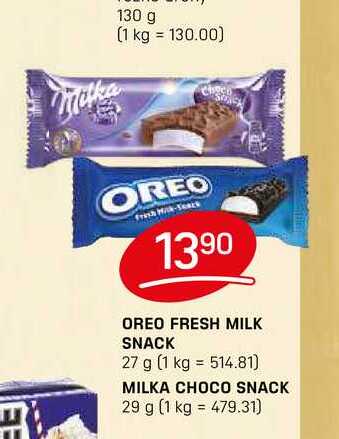 OREO FRESH MILK SNACK 27 g 