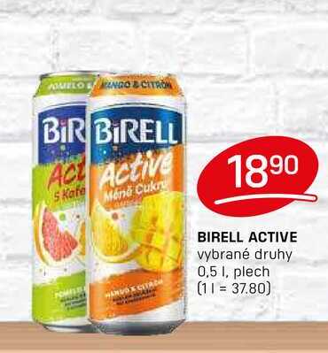 BIRELL ACTIVE vybrané druhy 0,5 1, plech 
