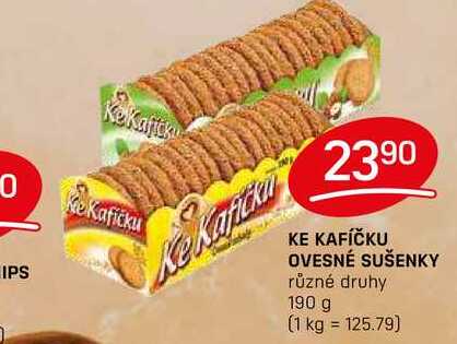 KE KAFIČKU OVESNÉ SUŠENKY různé druhy 190 g 