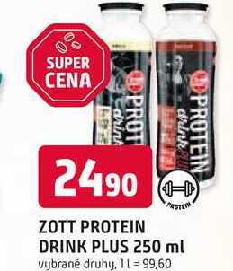 ZOTT PROTEIN PROTEIN DRINK PLUS 250 ml 