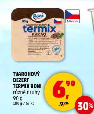 TVAROHOVÝ DEZERT TERMIX BONI různé druhy, 90 g  