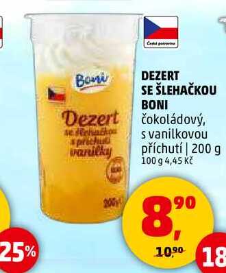 DEZERT SE ŠLEHAČKOU BONI čokoládový, 200 g