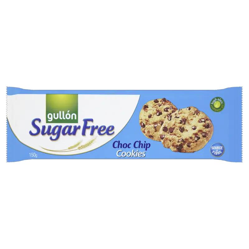 Gullón Choco Chip sušenky s kousky čokolády bez cukru, 150 g