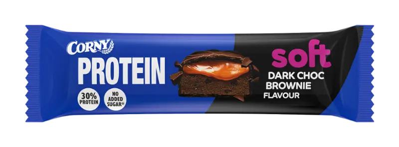 Corny Proteinová tyčinka Soft s příchutí brownie v hořké čokoládě, 45 g