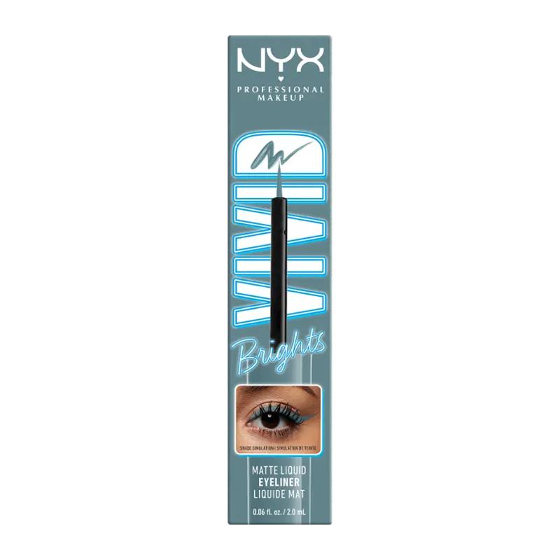 NYX Professional Makeup Oční linky Vivid Bright 01 Cyan Simp, 2 ml