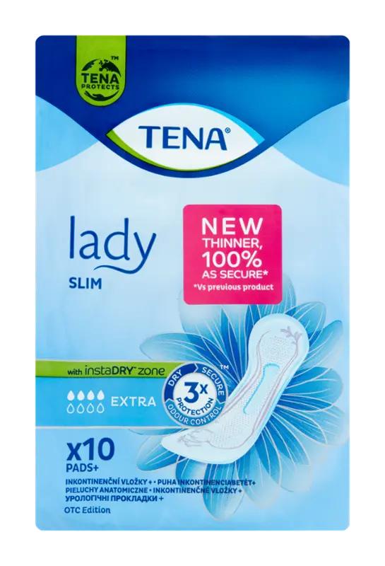 Tena Lady Inkontinenční vložky Slim Extra, 10 ks