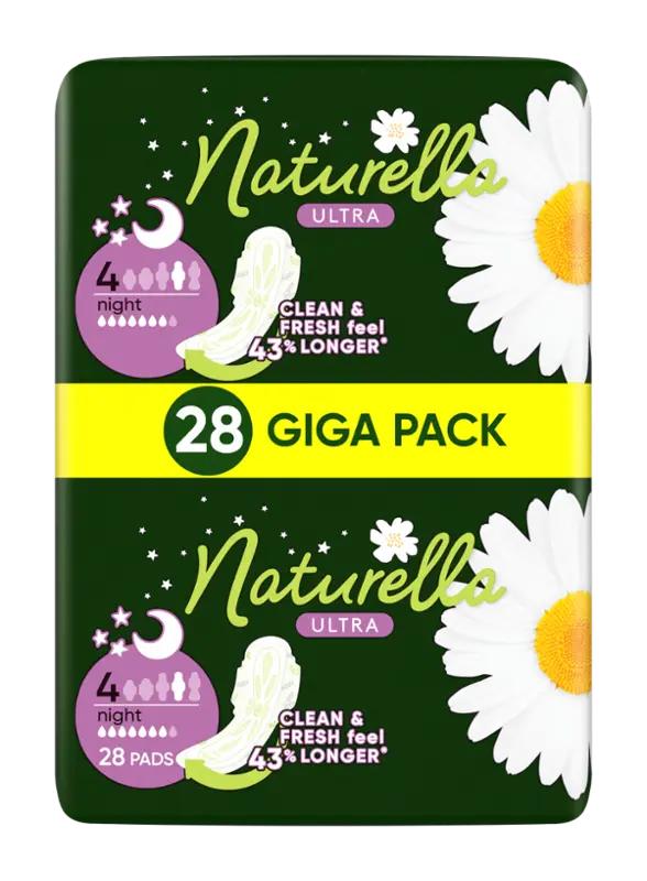 Naturella Hygienické vložky s křidélky Ultra Night vel. 4, 28 ks