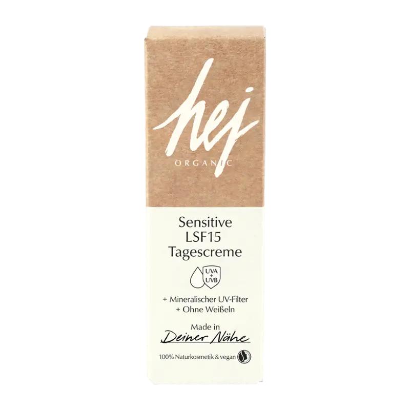 Hej Organic Krém pro citlivou pleť SPF15, 30 ml