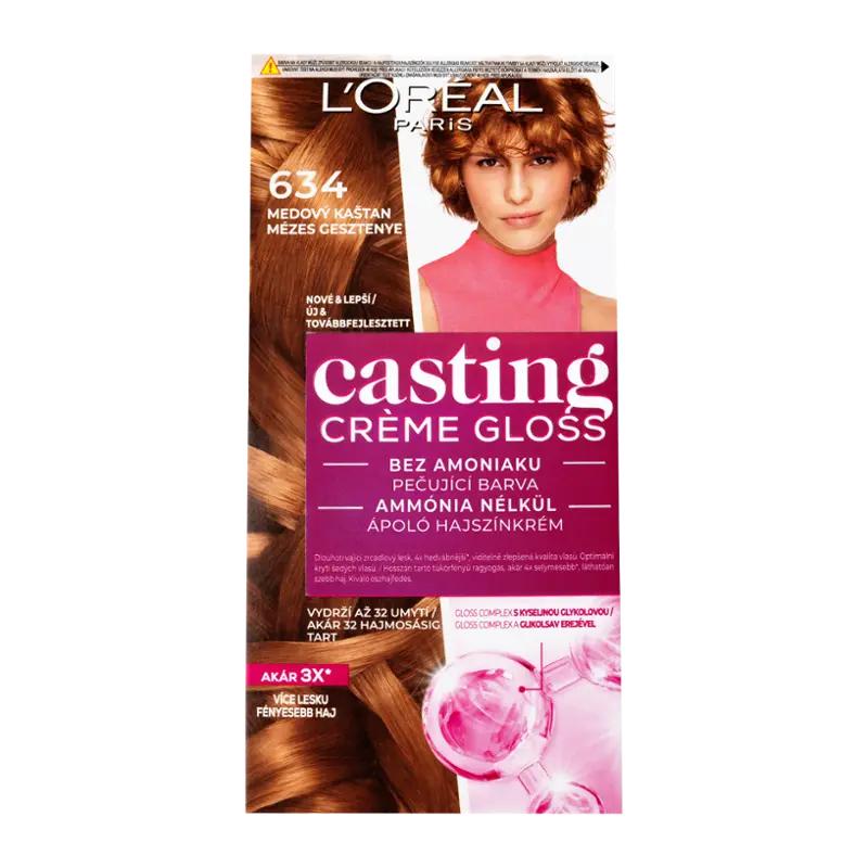L'Oréal Barva na vlasy Casting Creme Gloss 634 medový kaštan, 1 ks