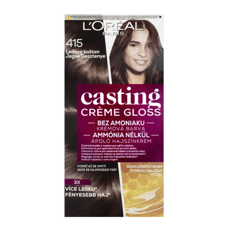L'Oréal Barva na vlasy Casting Creme Gloss 415 ledový kaštan, 1 ks