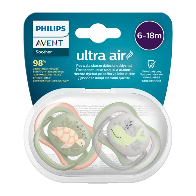 Avent Dudlík Ultra air pro chlapce 6 - 18 měs., 2 ks