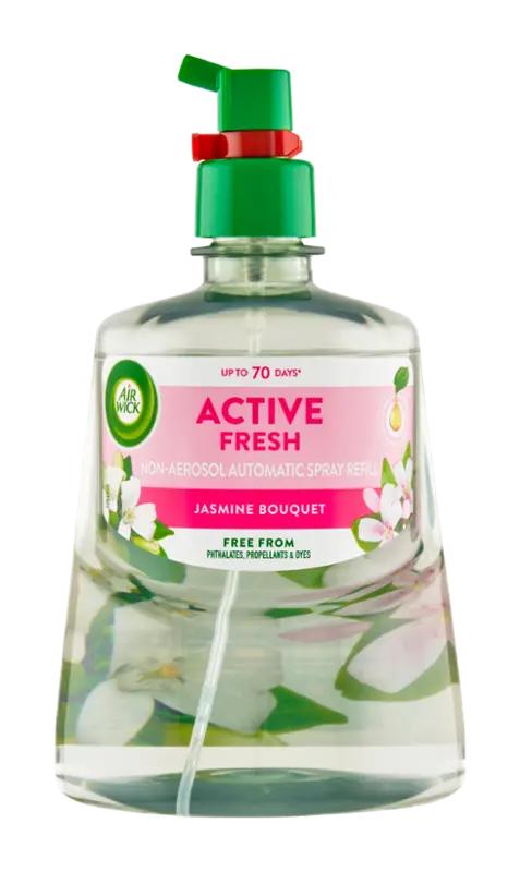 Air Wick Náplň na vodní bázi do difuzéru Active Fresh Jasmínové květy, 228 ml