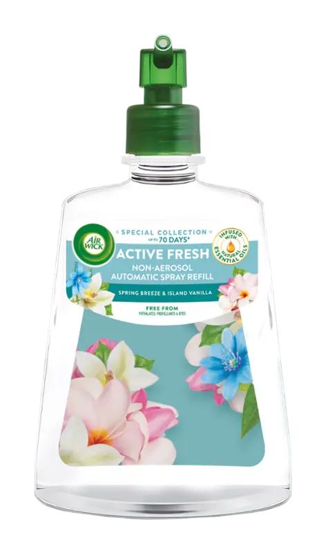 Air Wick Náplň na vodní bázi do difuzéru Active Fresh Jarní vánek a vanilka, 228 ml