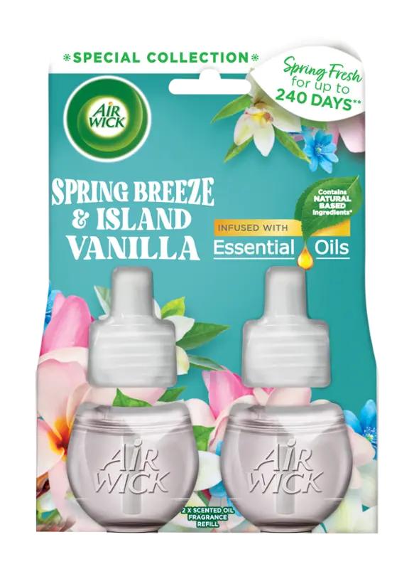 Air Wick Náplň do elektrického osvěžovače vzduchu Jarní vánek a vanilka Essential Oils, 2 ks