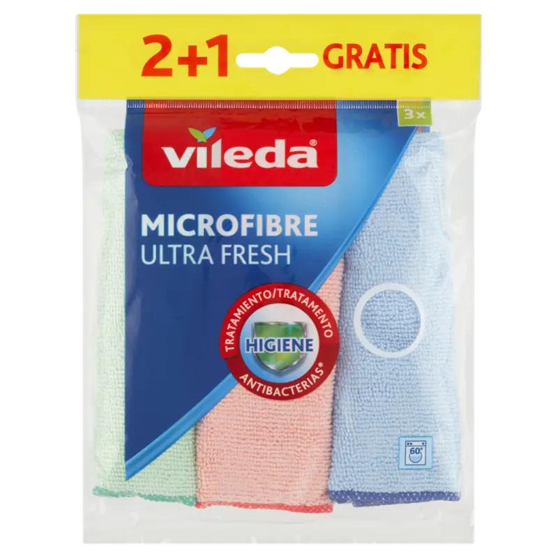 Vileda Microfibre Ultra fresh mikrohadřík 2 + 1, 3 ks