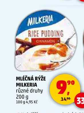 MLÉČNÁ RÝŽE MILKERIA různé druhy, 200 g  