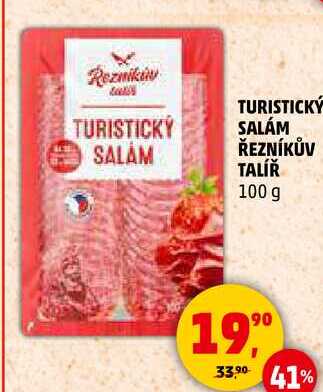 TURISTICKÝ SALÁM ŘEZNÍKŮV TALÍŘ, 100 g 