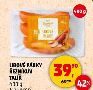 LIBOVÉ PÁRKY ŘEZNÍKŮV TALÍŘ, 400 g 