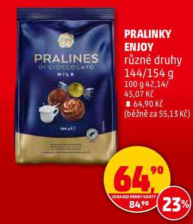 PRALINKY ENJOY různé druhy, 144/154 g 