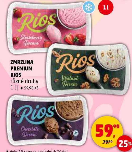 ZMRZLINA PREMIUM RIOS různé druhy, 1 l 