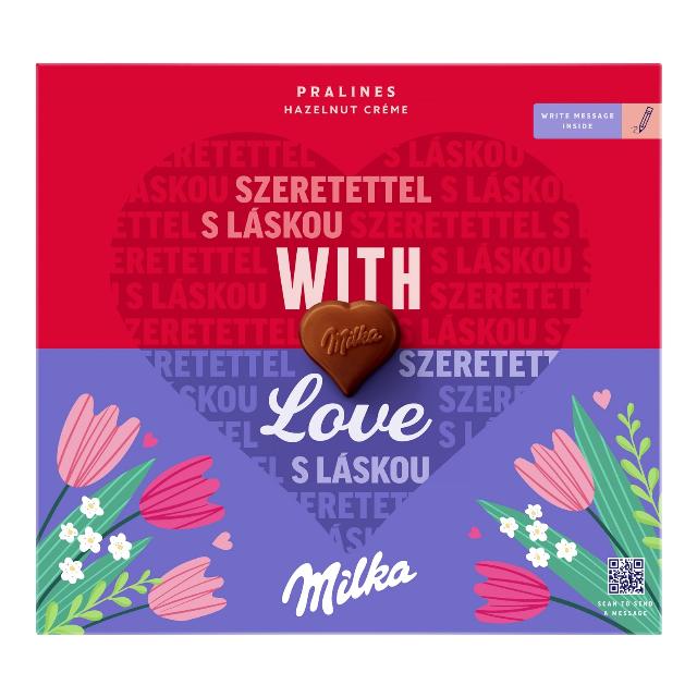 Milka I Love Milka Bonboniéra lískooříšková