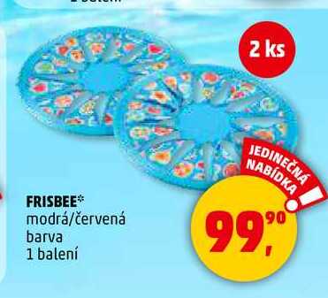 FRISBEE modrá/červená barva, 1 balení