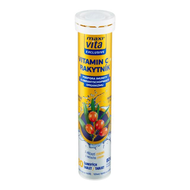 Maxi Vita Vitamin C + rakytník, citrón