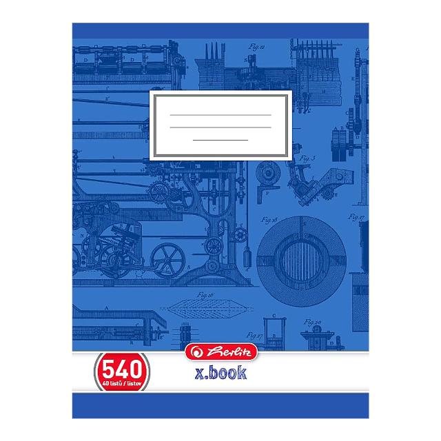 Herlitz Sešit č. 540 A5, čistý, 40 listů