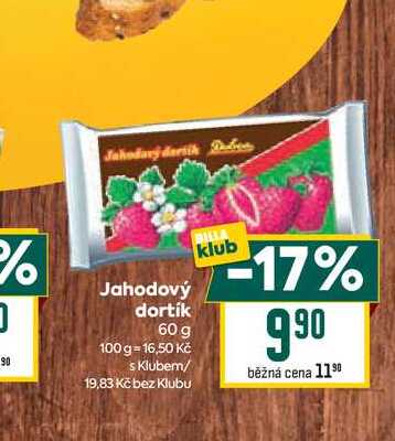 Jahodový dortík 60 g