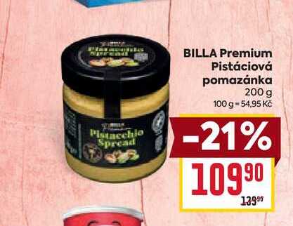 BILLA Premium Pistáciová pomazánka 200 g 