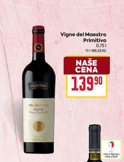 Vigne del Maestro Primitivo 0,75l 