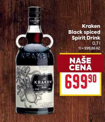 Kraken Black spiced Spirit Drink 0,7l