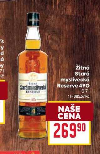 Žitná Stará myslivecká Reserve 4YO 0,7l