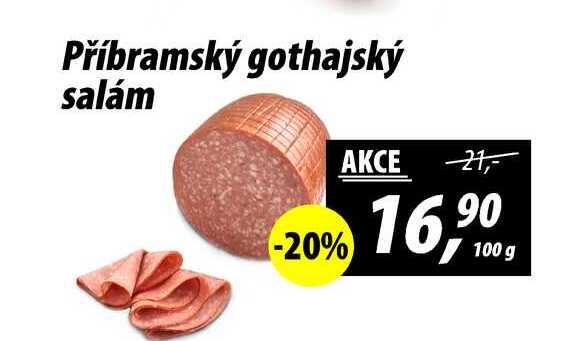 Příbramský gothajský salám, 100 g 