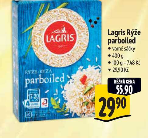  Lagris Rýže parboiled varné sáčky 400 g  