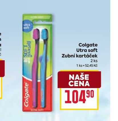 Colgate Utra soft Zubní kartáček 2 ks