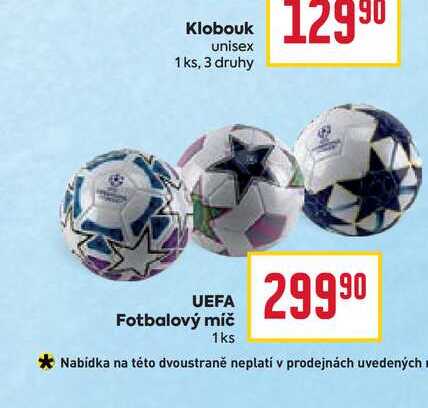 UEFA Fotbalový míč 1ks 