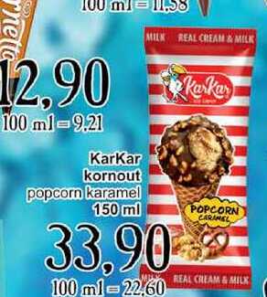 Karkar kornout popcorn karamel 150 ml